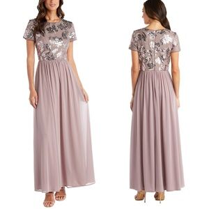 R&M Richards 7058 Mother Of The Bride Long Dress size 14